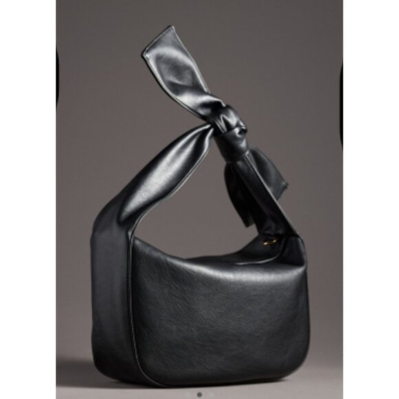 NWT-Anthropologie Melie Bianco Marni Bow Bag - Black - Picture 2 of 4